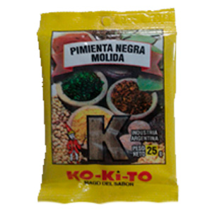 Ko - Pimienta negra molida 25 gr.